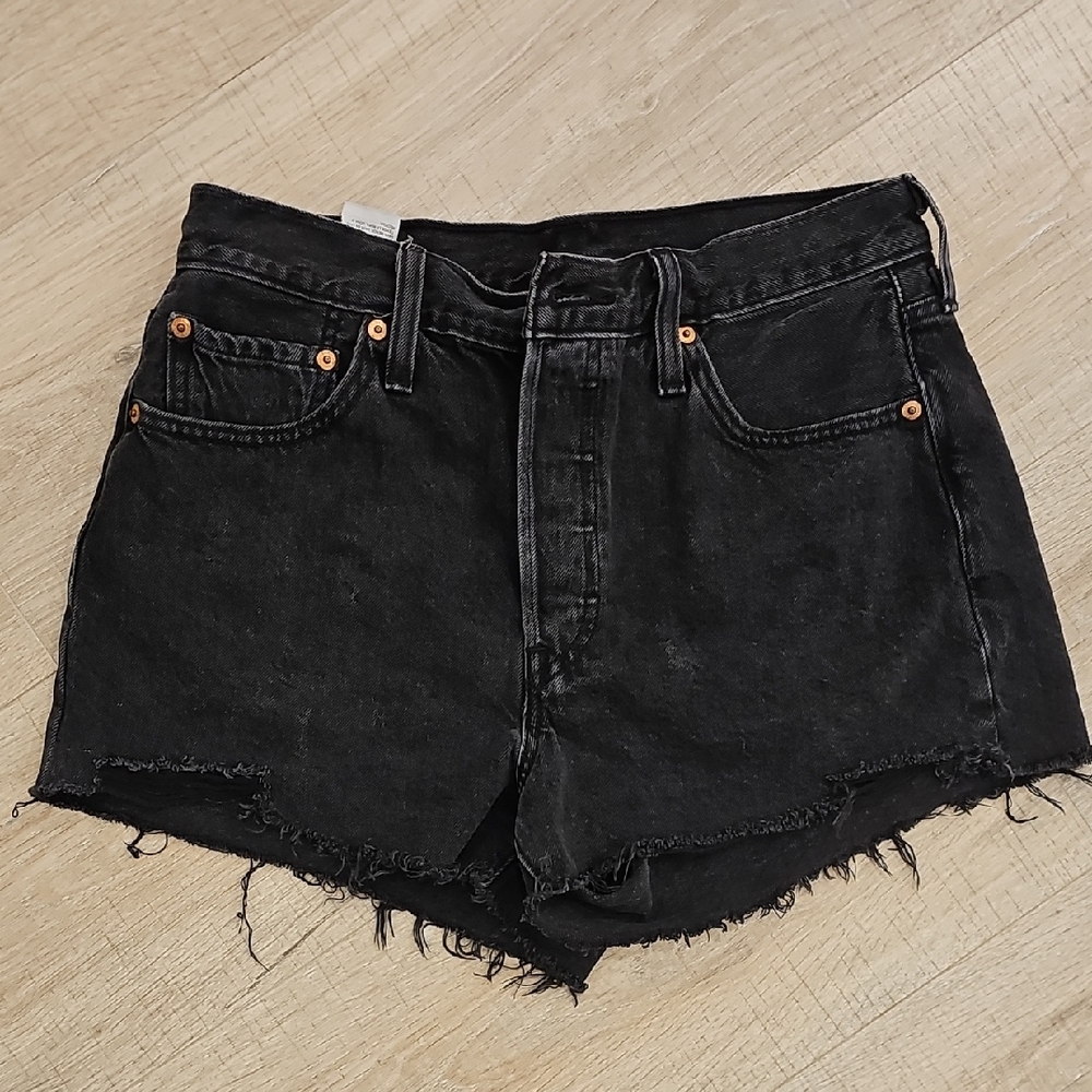 Levi's Black Jean Shorts for Women